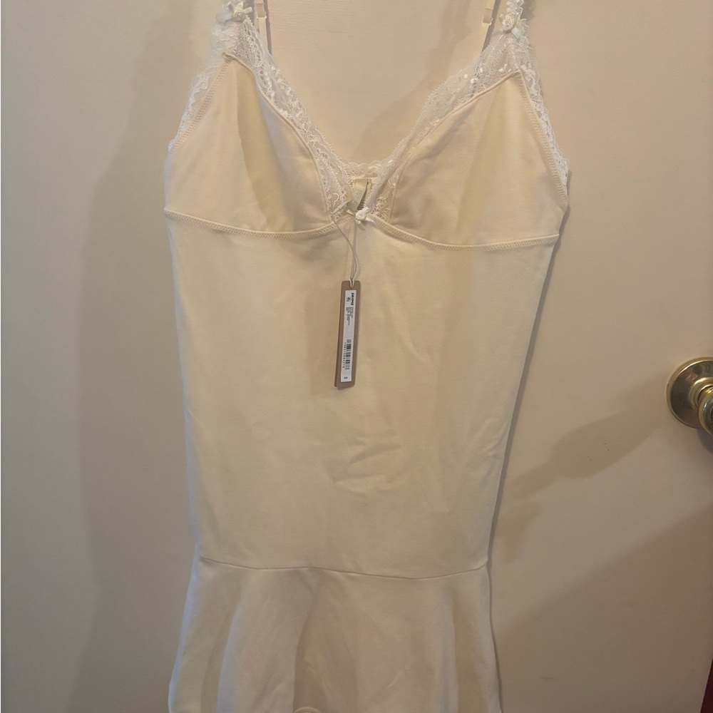 SKIMS Cotton Lace Slip Dress NWT